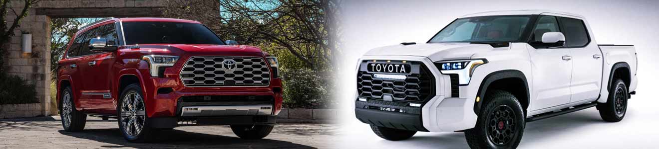 Toyota car suvs and trucks